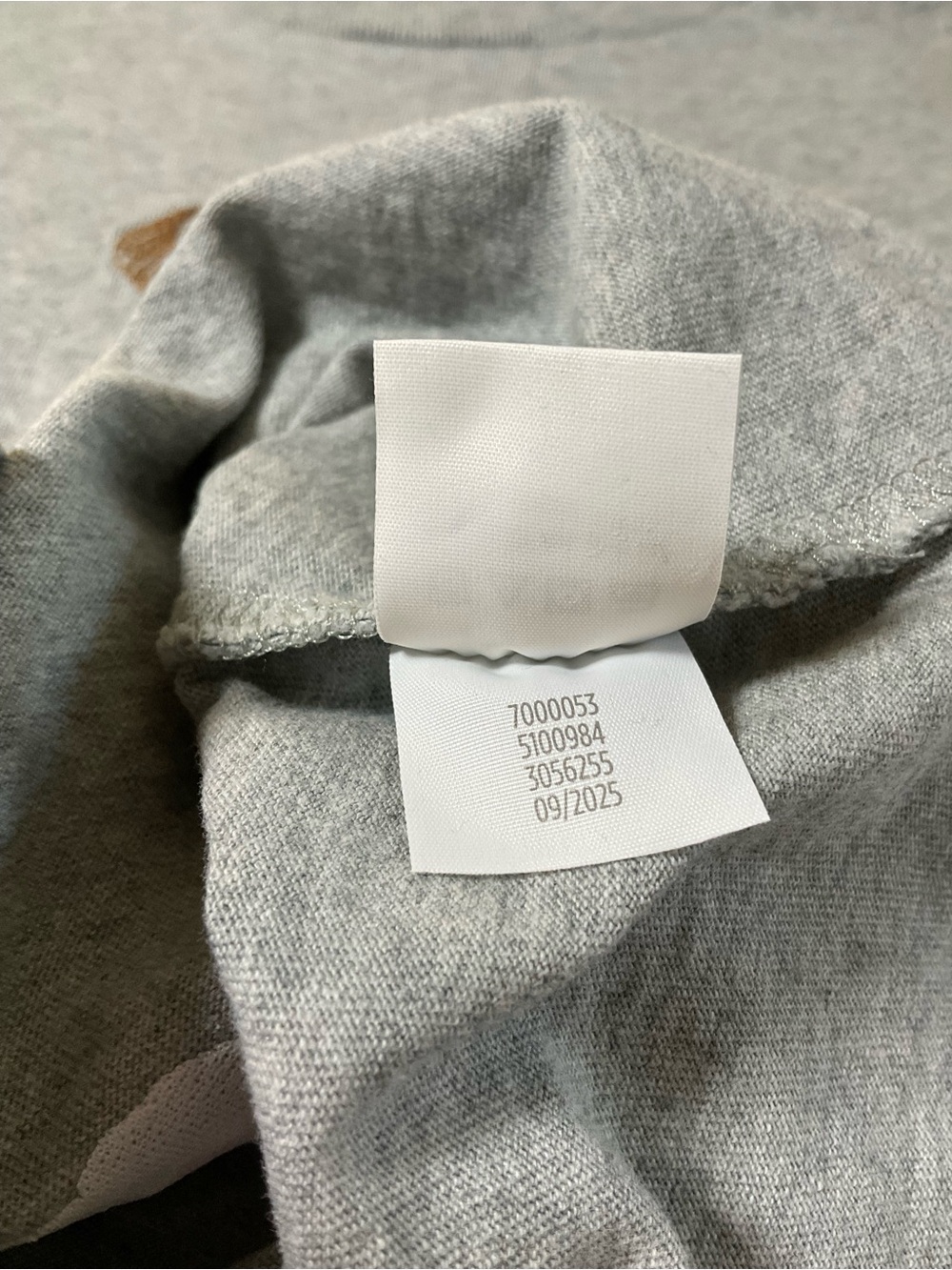 Gymboree Gray Long Sleeve Tee with Red Sleeves & Bulldog Patch - Picture 7 of 8